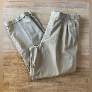 John W. Nordstrom Men's Pleated Khaki Cotton Pants 38W x 32L